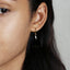 Dainty lightning Hoop Earrings, Huggies, Gold, Silver SHEMISLI SH116 LR - Shemisli Jewels