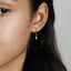 Dainty lightning Hoop Earrings, Huggies, Gold, Silver SHEMISLI SH116 LR - Shemisli Jewels