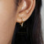 Spike CZ Hoop Earrings, Huggies, Gold, Silver SHEMISLI SH095 - Shemisli Jewels