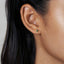 Tiny Emerald Teardrop Studs, Green Stone Earrings, May Birthstone Studs, Gold, Silver SHEMISLI - SS141 - Shemisli Jewels
