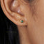 Tiny Emerald Teardrop Studs, Green Stone Earrings, May Birthstone Studs, Gold, Silver SHEMISLI - SS141 - Shemisli Jewels