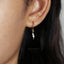 Dainty lightning Hoop Earrings, Huggies, Gold, Silver SHEMISLI SH116 LR - Shemisli Jewels