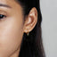 Spike CZ Hoop Earrings, Huggies, Gold, Silver SHEMISLI SH095 - Shemisli Jewels