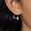 Moon and Star Earrings, Mismatched Celestial Dangle Earrings, Starburst CZ Earrings, SS172 (star), SS173 (moon), SS174 (star&moon) - Shemisli Jewels