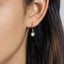 Sun Drop Hoop Earrings, Huggies, Gold, Silver SHEMISLI - SH167 (plain hoop), SH620 (cz hoop) - Shemisli Jewels