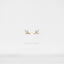 Tiny Leaf CZ Earrings, Gold, Silver SHEMISLI - SS176 Butterfly End, SS767 Screw Ball End (Type A) LR - Shemisli Jewels