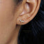 Bee CZ Studs Earrings, Gold, Silver SHEMISLI - SS044 Butterfly End, SS361 Screw Ball End (Type A) - Shemisli Jewels
