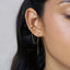 CZ chain Ear Cuff, Only One Ear Lobe Piercing is Needed, No Conch Piercing Needed, Gold, Silver SHEMISLI SF041 NOBKG - Shemisli Jewels