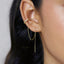 CZ chain Ear Cuff, Only One Ear Lobe Piercing is Needed, No Conch Piercing Needed, Gold, Silver SHEMISLI SF041 NOBKG - Shemisli Jewels