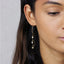 Long Star Swirl Bar Ear Threader, Silver SHEMISLI - ST010 NOBKG - Shemisli Jewels
