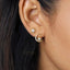 Moon and Star Earrings, Mismatched Celestial Studs, Starburst CZ Studs, Gold, Silver SS188(star), SS189(moon), SS168 - Shemisli Jewels