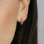 Spike CZ Hoop Earrings, Huggies, Gold, Silver SHEMISLI SH261 - Shemisli Jewels