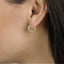 Spike CZ Hoop Earrings, Huggies, Gold, Silver SHEMISLI SH261 - Shemisli Jewels
