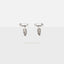 Dainty Feather Hoop Earrings, Huggies, Gold, Silver SHEMISLI SH240 LR - Shemisli Jewels
