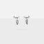 Dainty Feather Hoop Earrings, Huggies, Gold, Silver SHEMISLI SH240 LR - Shemisli Jewels