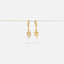 Serpent Dangle Hoop Earrings, Slithering Snake Huggies, Gold, Silver SHEMISLI - SH253 LR - Shemisli Jewels