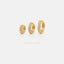 Thick CZ Hoop Earrings, Huggies, Gold, Silver SHEMISLI - SH254, SH255, SH256 - Shemisli Jewels