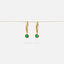 CZ Hoop Earrings, Huggies, White Stone, Emerald, Turquoise, Sapphire, Black Stone, Gold, Silver SHEMISLI SH300, SH258, SH301, SH302, SH202 - Shemisli Jewels