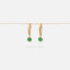 CZ Hoop Earrings, Huggies, White Stone, Emerald, Turquoise, Sapphire, Black Stone, Gold, Silver SHEMISLI SH300, SH258, SH301, SH302, SH202 - Shemisli Jewels
