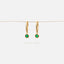 CZ Hoop Earrings, Huggies, White Stone, Emerald, Turquoise, Sapphire, Black Stone, Gold, Silver SHEMISLI SH300, SH258, SH301, SH302, SH202 - Shemisli Jewels
