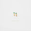 Clover Flower CZ Hoops, White Stone, Emerald, Turquoise, Gold, Silver SHEMISLI - SH331, SH211, SH207 - Shemisli Jewels