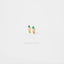 Clover Flower CZ Hoops, White Stone, Emerald, Turquoise, Gold, Silver SHEMISLI - SH331, SH211, SH207 - Shemisli Jewels