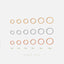 Thin Twisted Hoops Rings for Nose Nostril Piercings, 20gauge, 5,6,7,8,9,10mm, 14k Gold Filled, Sterling Silver, SHEMISLI - SH305-SH310 - Shemisli Jewels