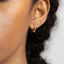 Spike Hoop Earrings, Huggies, Gold, Silver SHEMISLI SH094 - Shemisli Jewels
