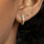 Serpent Hoop Earrings, Snake Huggies, Gold, Silver SHEMISLI SH107 - Shemisli Jewels