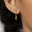 Hexagon Spike Hoops Earrings, Gold, Silver, Black SHEMISLI - SH179 - Shemisli Jewels