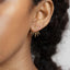 Claw Shape Ear Jackets Earrings, Gold, Silver SHEMISLI - SJ006 - Shemisli Jewels