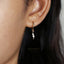 Dainty lightning Hoop Earrings, Huggies, Gold, Silver SHEMISLI SH116 LR - Shemisli Jewels