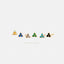 Tiny Clover Flower Stud, White, Emerald, Turquoise, Sapphire, Black, Opal, Gold Silver SHEMISLI SS039, SS151, SS152, SS244, SS245, SS184 - Shemisli Jewels