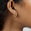 Spike Hoop Earrings, Huggies, Gold, Silver SHEMISLI SH094 - Shemisli Jewels