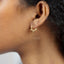 Spike Hoop Earrings, Huggies, Gold, Silver SHEMISLI SH093 - Shemisli Jewels