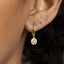 Star Drop Hoop Earrings, Huggies, Gold, Silver SHEMISLI - SH141 - Shemisli Jewels