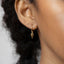 Hexagon Spike Hoops Earrings, Gold, Silver, Black SHEMISLI - SH179 - Shemisli Jewels