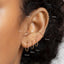 Thin Twisted Hoops Rings for Ear or Nose Piercings, 20gauge, 4,5,6,7,8,9,10,12mm, 14k Gold Filled, Sterling Silver, SHEMISLI - SH304-SH312 - Shemisli Jewels