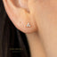 Tiny Clover Flower Stud, White, Emerald, Turquoise, Sapphire, Black, Opal, Gold Silver SHEMISLI SS039, SS151, SS152, SS244, SS245, SS184 - Shemisli Jewels