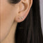 Leaf Climber Earrings, Leaf Jewelry, Gold, Silver SHEMISLI - SS309 NOBKG LR - Shemisli Jewels