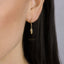 Dainty Feather Hoop Earrings, Huggies, Gold, Silver SHEMISLI SH240 LR - Shemisli Jewels