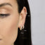 Thick CZ Hoop Earrings, Huggies, Gold, Silver SHEMISLI - SH254, SH255, SH256 - Shemisli Jewels