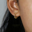 Chain Hoop Earrings, Huggies, Gold, Silver SHEMISLI SH079 - Shemisli Jewels