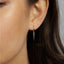 Spike Hoops Earrings, Gold, Silver Black SHEMISLI - SH091 - Shemisli Jewels