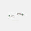 Ultra Tiny Emerald Butterfly CZ Hoop, Dangle Earrings, Drop Huggies, Gold, Silver SHEMISLI SH204 - Shemisli Jewels