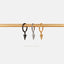 Hexagon Spike Hoops Earrings, Gold, Silver, Black SHEMISLI - SH179 - Shemisli Jewels