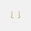 Moon Earrings, Celestial Dangle Earrings, Gold, Silver SS173 LR - Shemisli Jewels