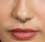 Snake Septum Ring, Serpent Daith Hoop, Hinged Clicker Hoop, 16ga 8mm or 10mm, Solid G23 Titanium, SHEMISLI SH234, SH235 - Shemisli Jewels
