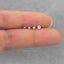 Tiny Clear White Stone Threadless Flat Back Earrings, Nose Stud, 20,18,16ga, 5-10mm Surgical Steel SHEMISLI SS503 SS504 SS505 SS506 - Shemisli Jewels