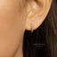 CZ Hoop Earrings, Huggies, Gold, Silver SHEMISLI - SH062 - Shemisli Jewels